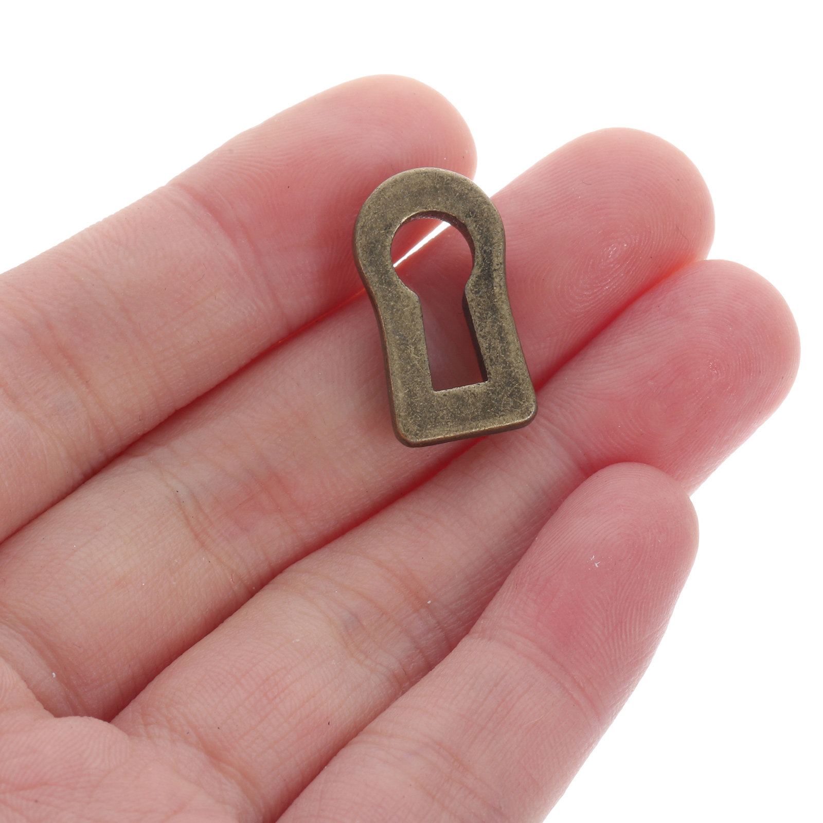 Furniture Hardware Manufacturers - 12 Stück ovale Schlüsselloch-Abdeckplatten aus Zinklegierung,