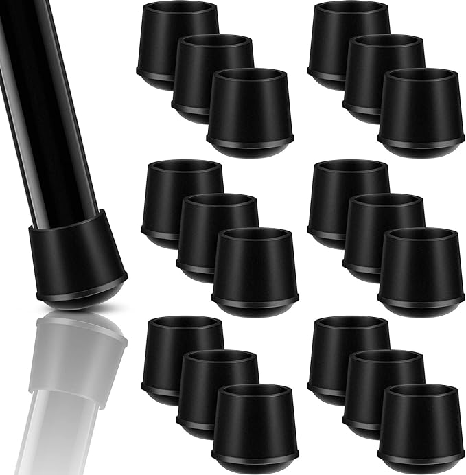 Furniture Hardware Legs - 24 Stück runde Möbel-Fußkappen für Stuhl,