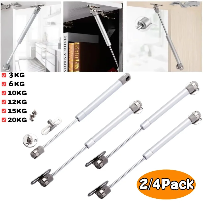 Cabinet Hinge Overlay - 2/4 Stück Gasfeder-Türlift-Unterstützung, 6–20 kg, Schranktür-Gasdruckfedern,
