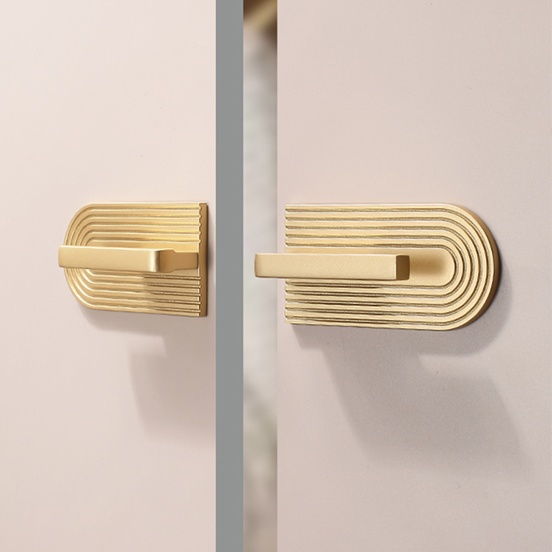 Furniture Hardware High End - Gold Schranktürgriffe Moderne einfache Kleiderschranktür Schublade