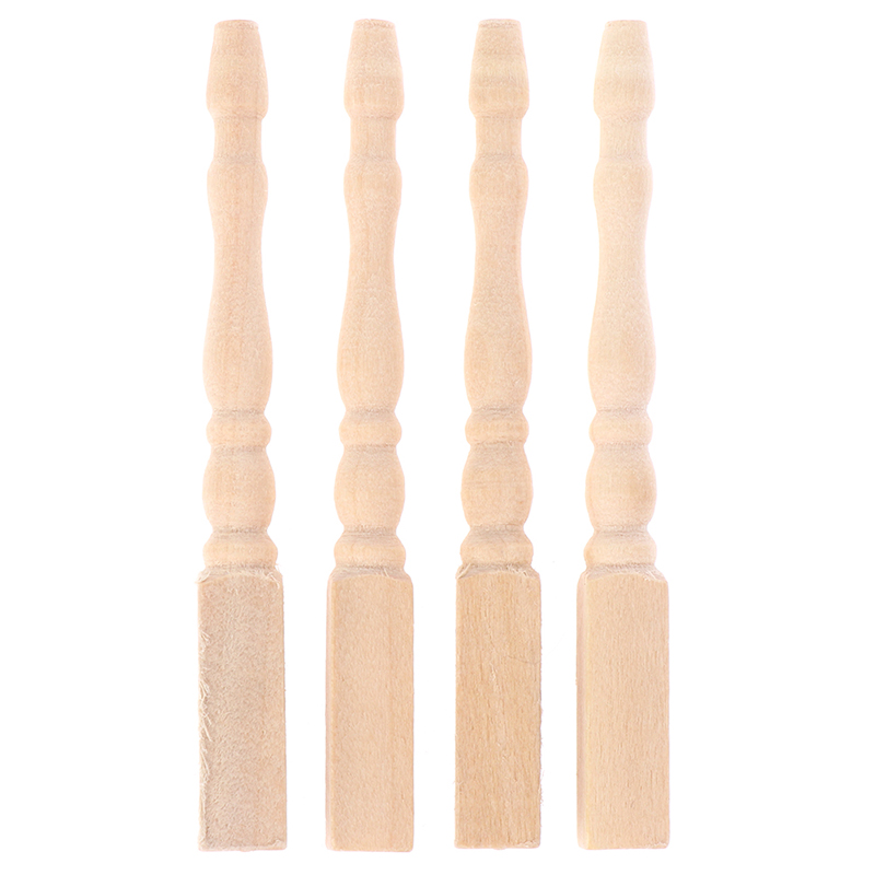 Furniture Hardware Legs - ● 4 Stück/Set 1:12 Puppenhaus Miniatur