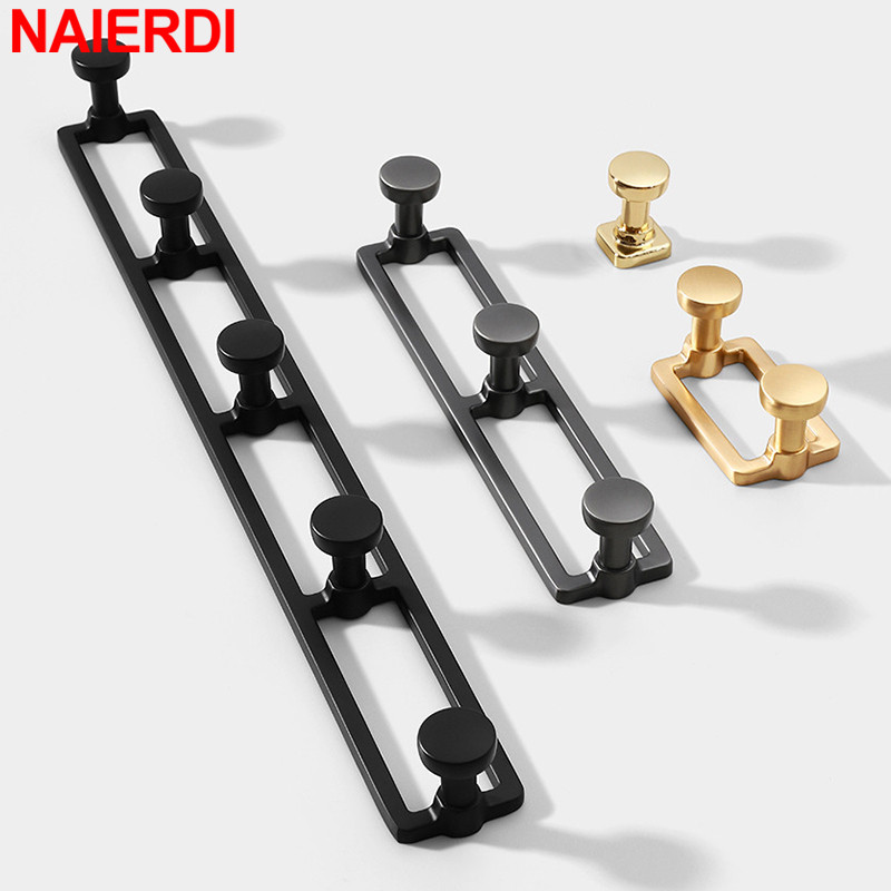 Zinc Furniture Hardware - NAIERDI Wandbehang, Einzelhaken, Zinklegierung, 5, doppelter