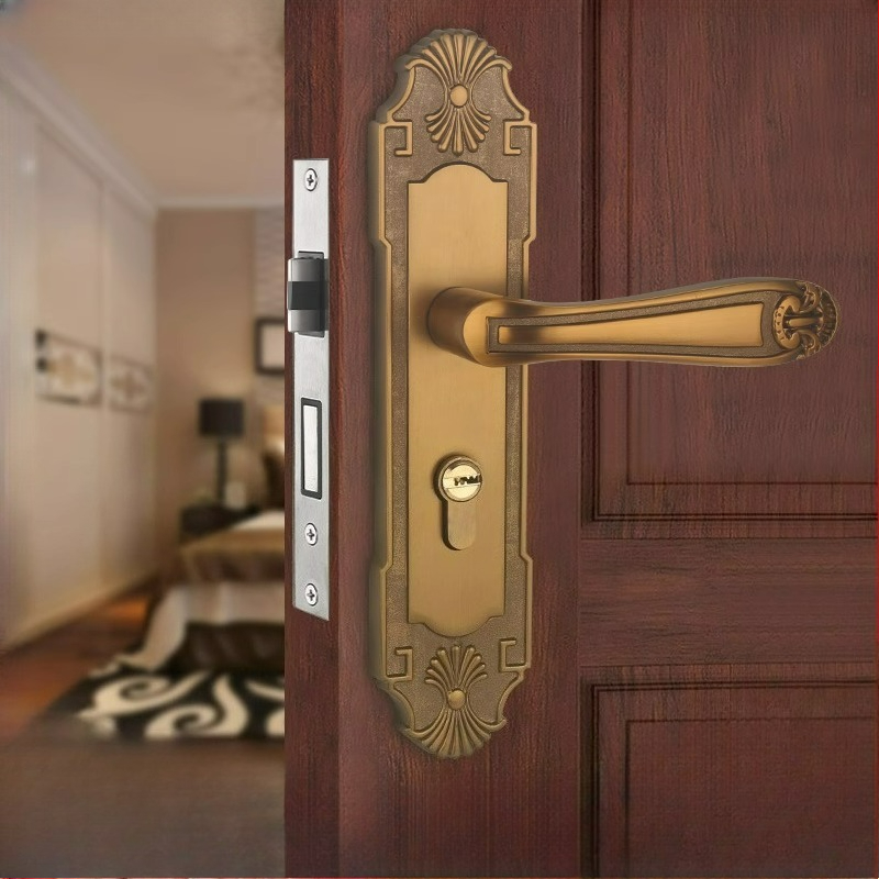 Zinc Furniture Hardware - Neues Türschloss aus massivem Holz im