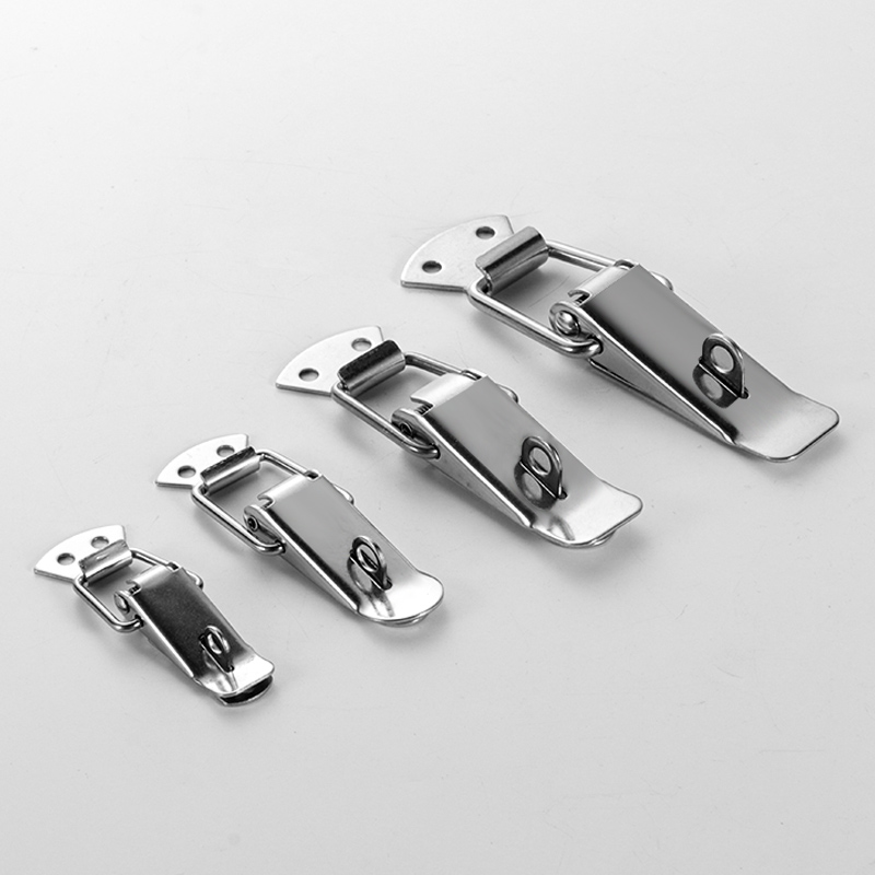 Furniture Hardware Manufacturers - 4 Stück 304 Edelstahl-Schrankboxschlösser, federbelasteter Riegelverschluss,