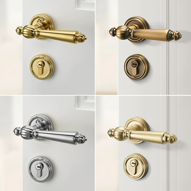Zinc Furniture Hardware - Luxuriöses, leises Türschloss-Set mit Schlüsseln, Sicherheit,