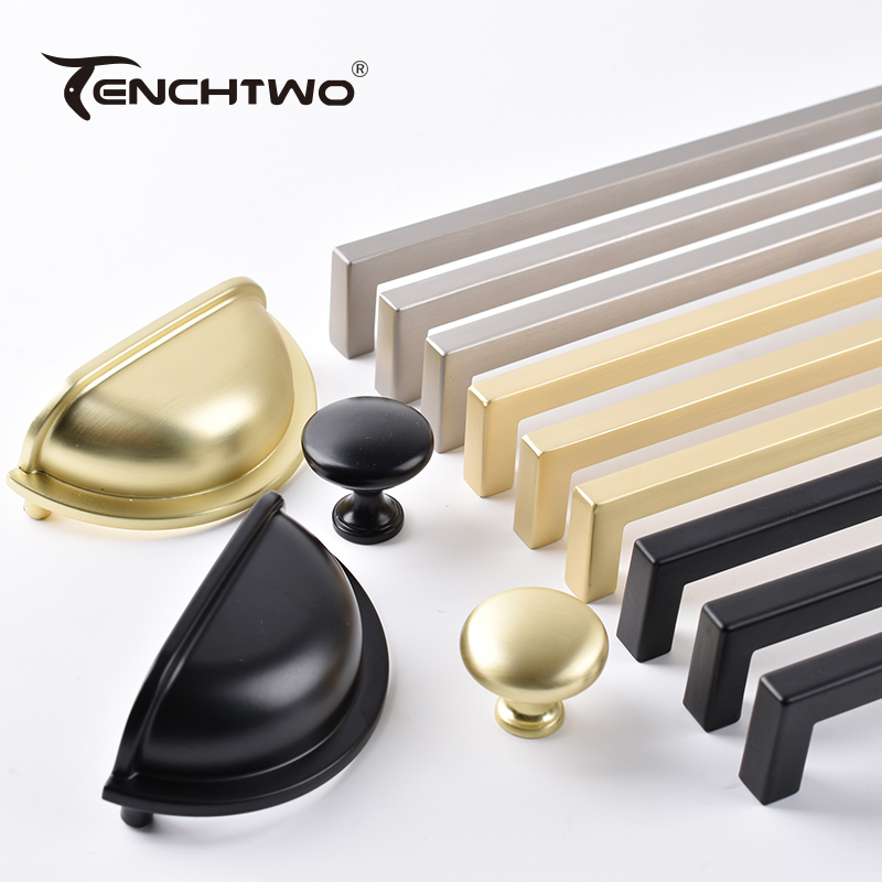 Schwarz/goldene Küchenmöbelgri – Drawer Pull Gold Bewertung und Preis