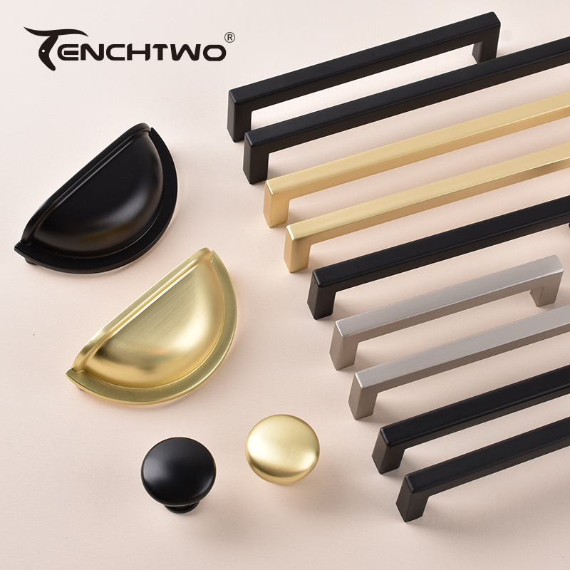Schwarz/goldene Küchenmöbelgri – Drawer Pull Gold Bewertung und Preis