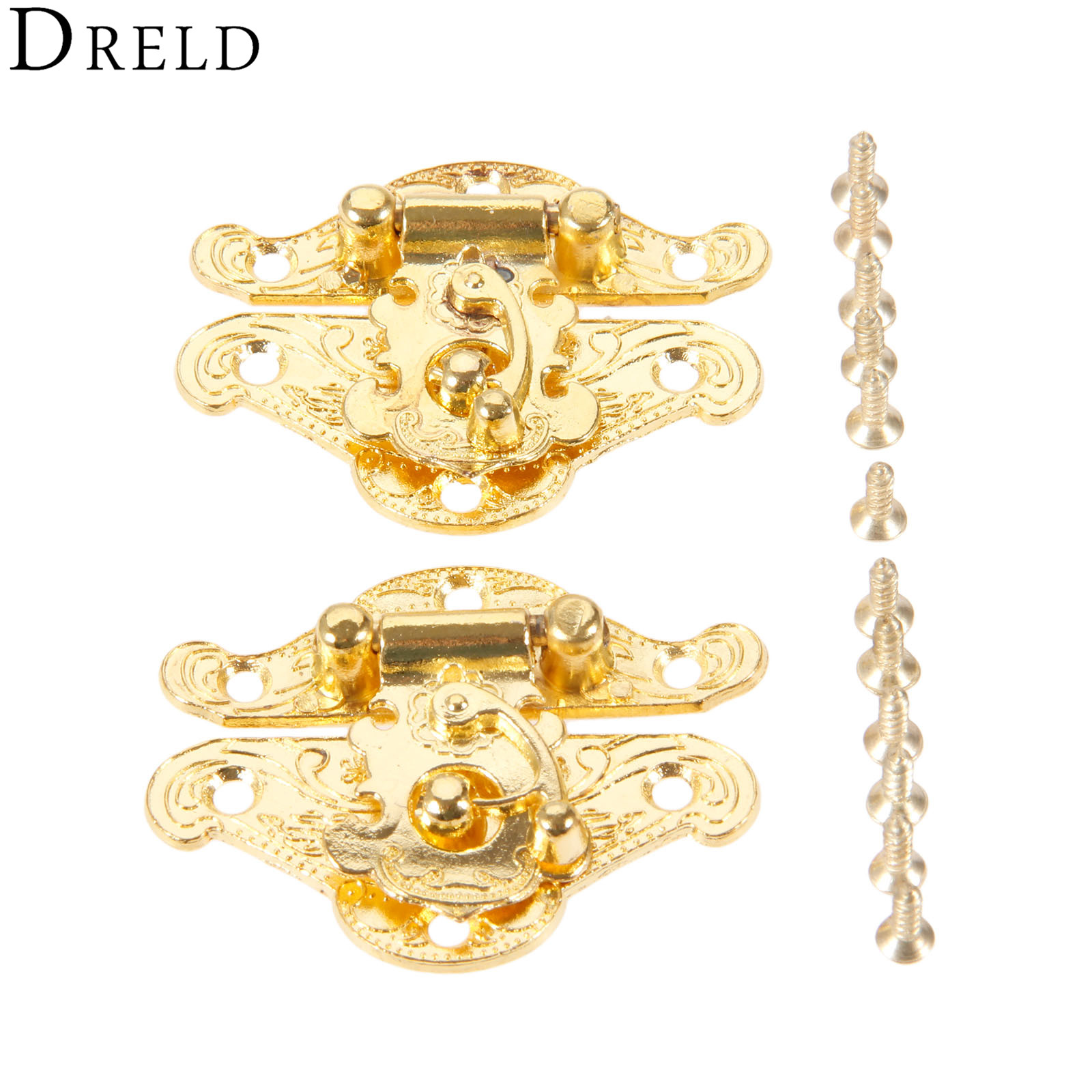 DRELD 2Pcs Antike Gold Box Lat – Furniture Hardware Manufacturers Bewertung und Preis