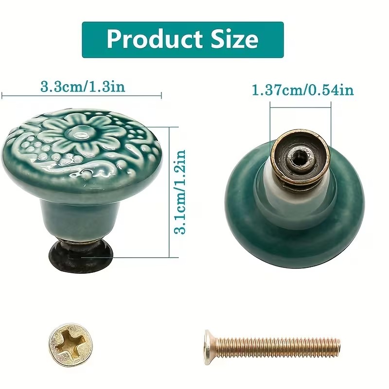 12 Stück Keramik-Schrankknöpfe – Furniture Hardware Legs Bewertung und Preis