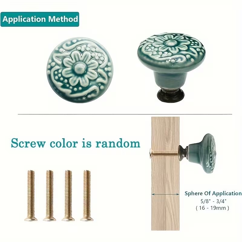12 Stück Keramik-Schrankknöpfe – Furniture Hardware Legs Bewertung und Preis