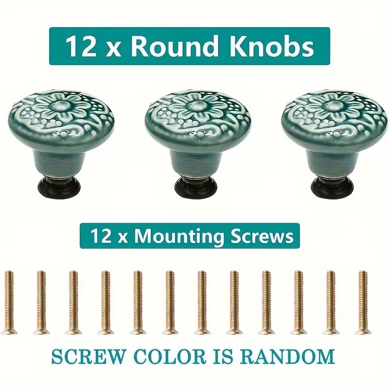12 Stück Keramik-Schrankknöpfe – Furniture Hardware Legs Bewertung und Preis