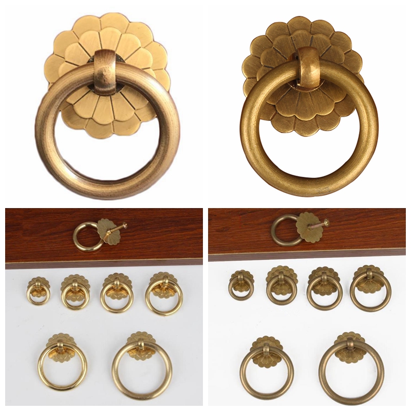 Schrank-Ringknöpfe aus antikem – Drawer Pull Gold Bewertung und Preis