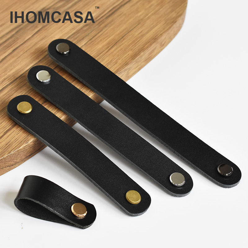 IHOMCASA Schwarze Lederknöpfe, – Furniture Hardware Factory Bewertung und Preis