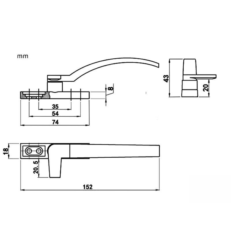 Links Rechts Hand Weiß Ersatz  – Zinc Furniture Hardware Bewertung und Preis
