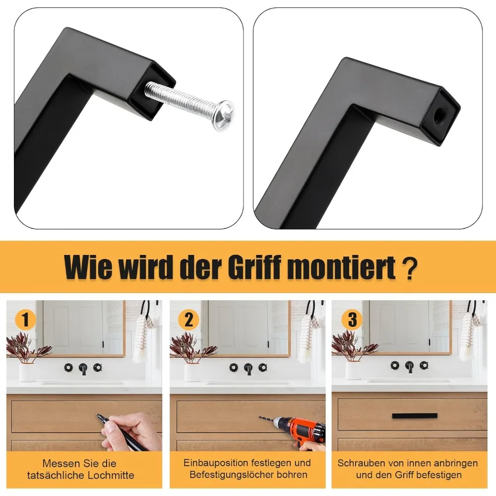 6/18 Stück Edelstahl quadratis – Furniture Hardware Factory Bewertung und Preis