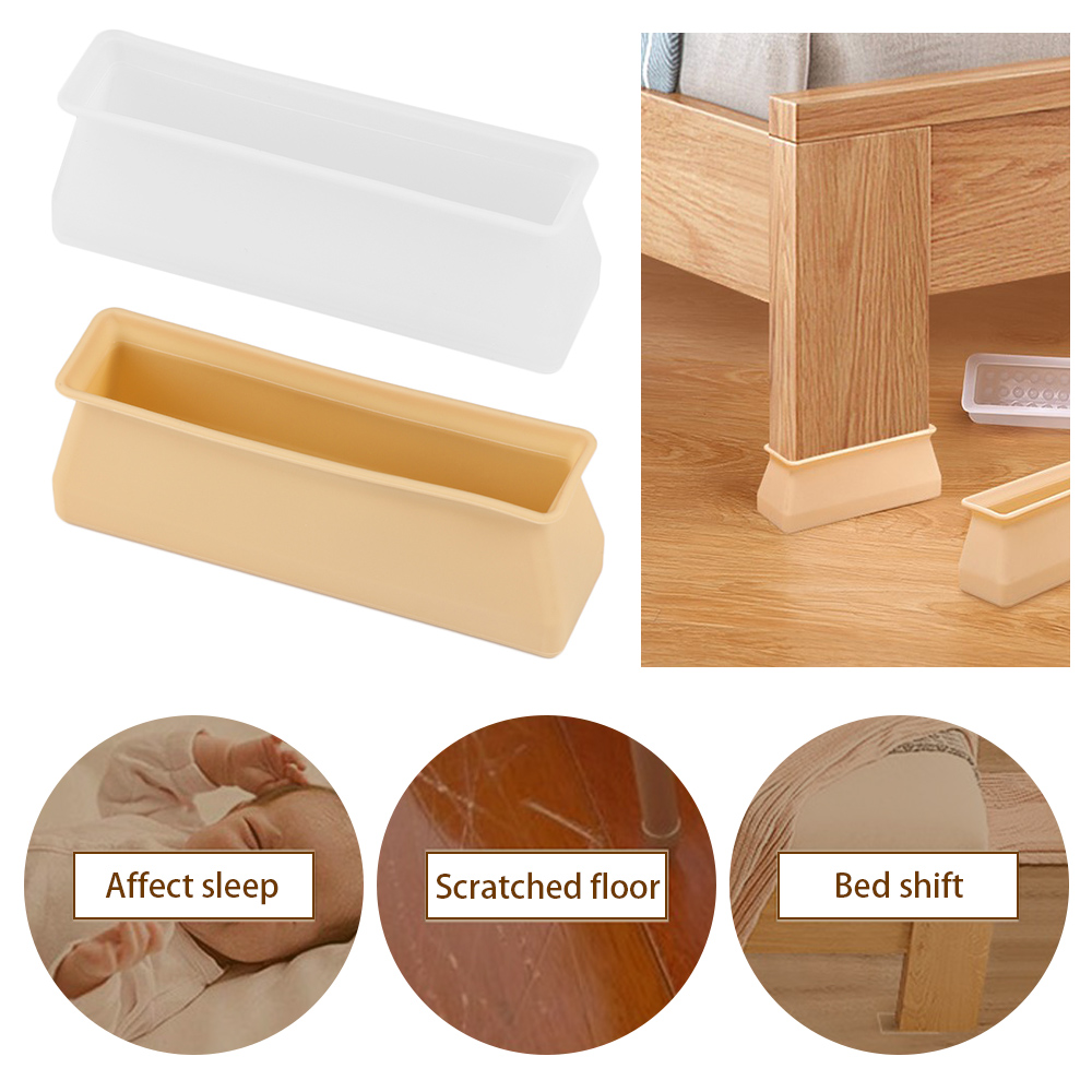 4PCS Silikon Rechteckige Füße  – Furniture Hardware Legs Bewertung und Preis