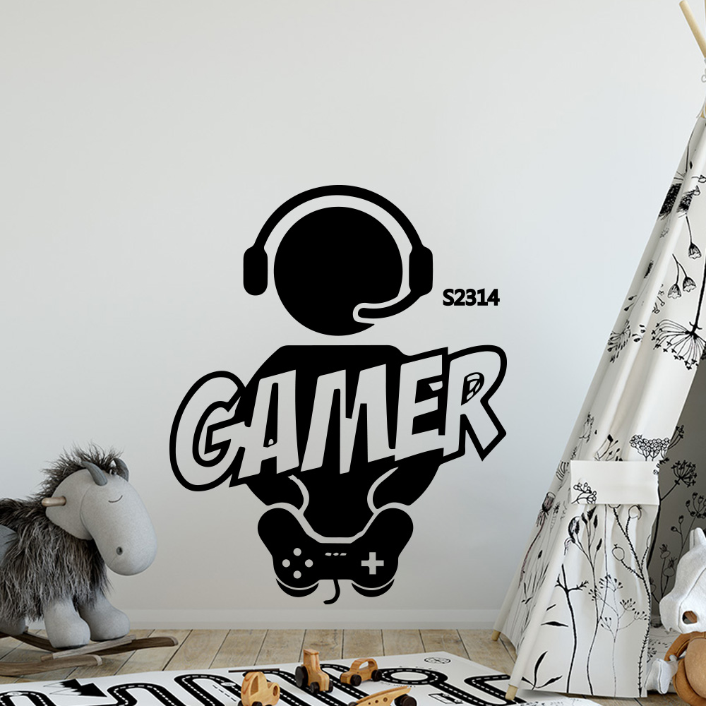 1pc Gamer Wand Kunst Aufkleber – Furniture Hardware Factory Bewertung und Preis
