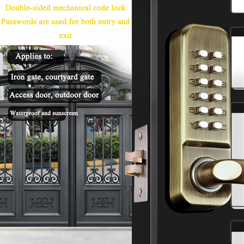 Doppelseitiges, schlüsselloses – Zinc Furniture Hardware Bewertung und Preis
